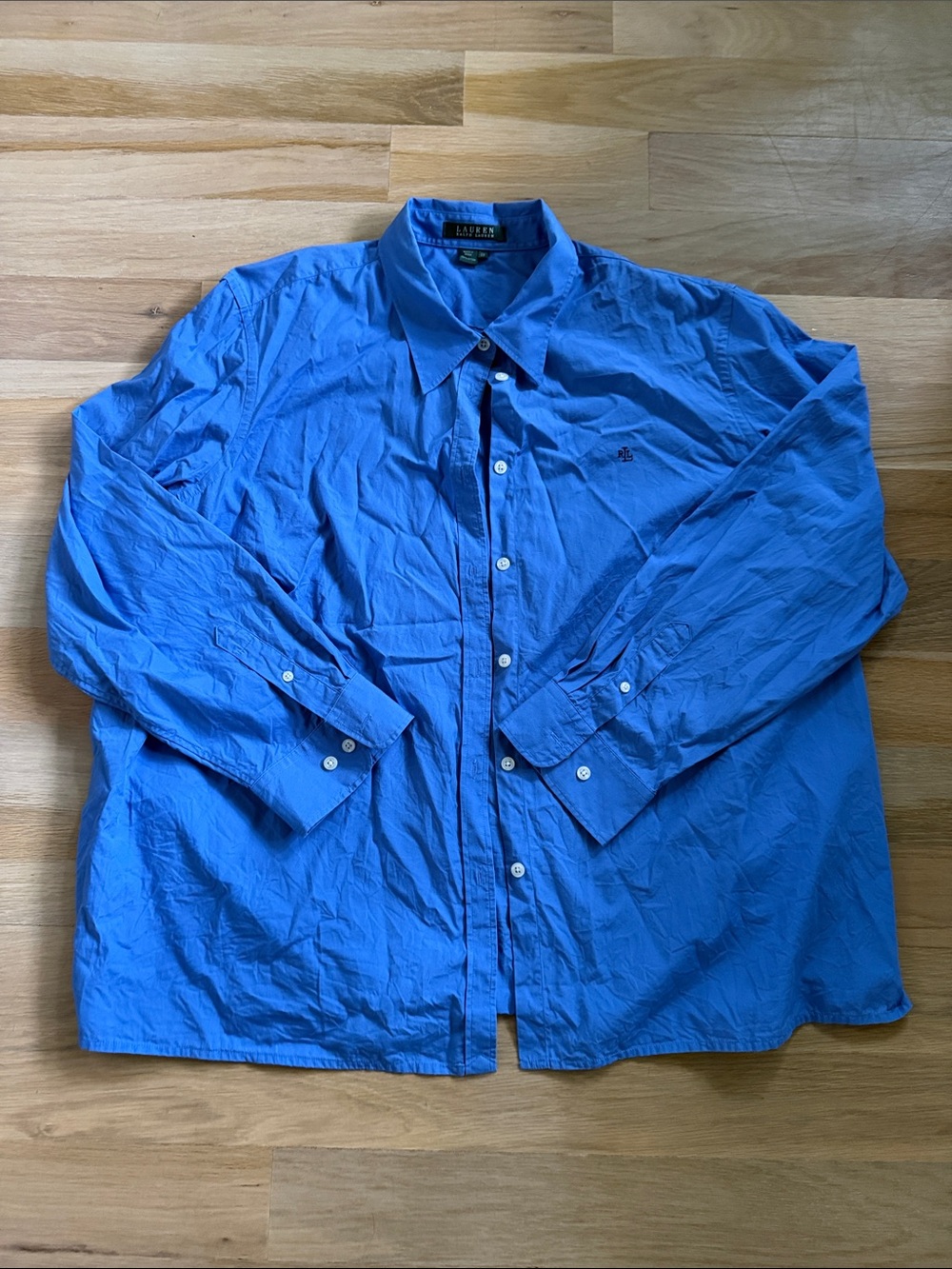 Lauren Ralph Lauren Blue Button Down Shirt